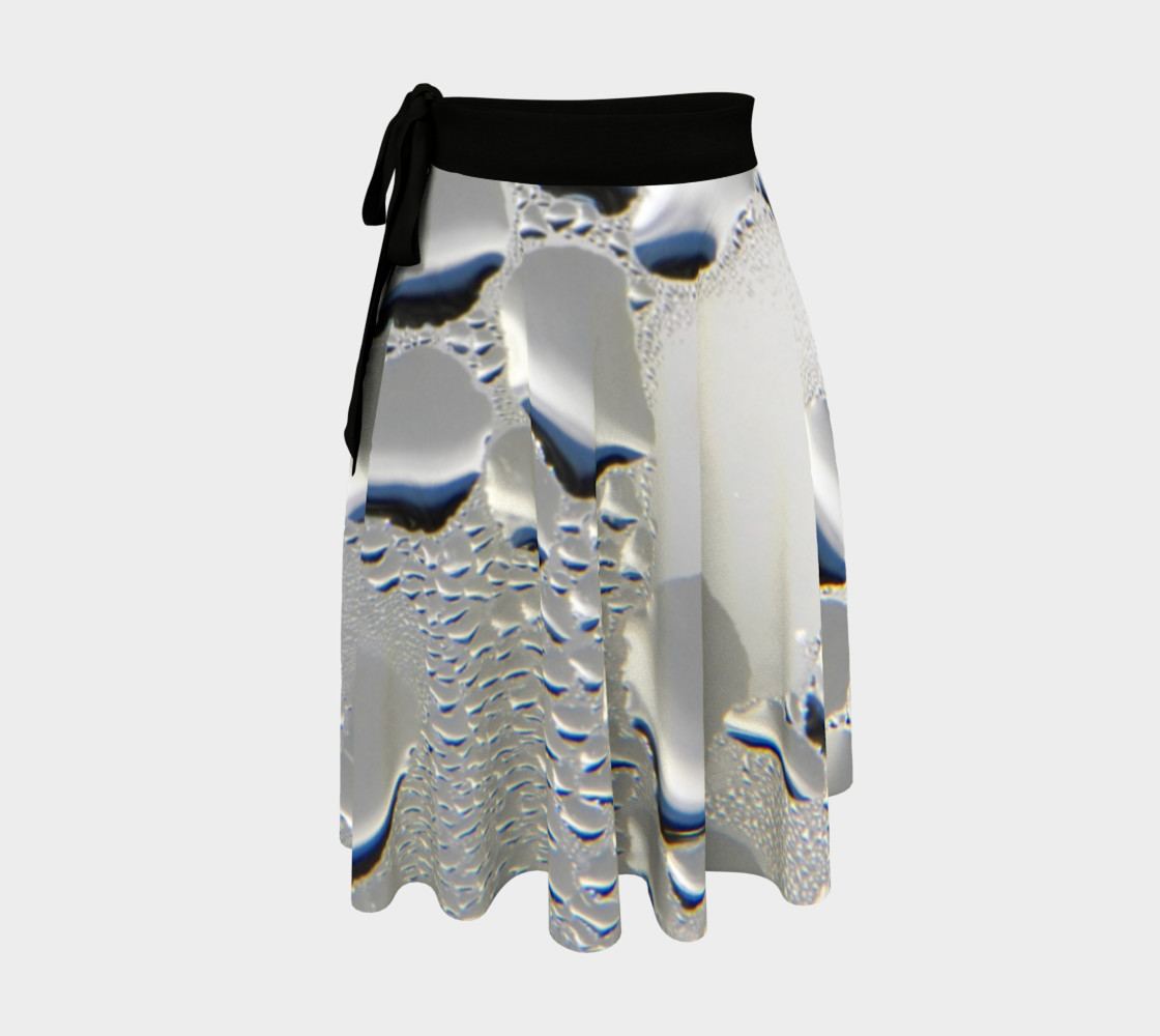 Silver Condensation Wrap Skirt 3D preview