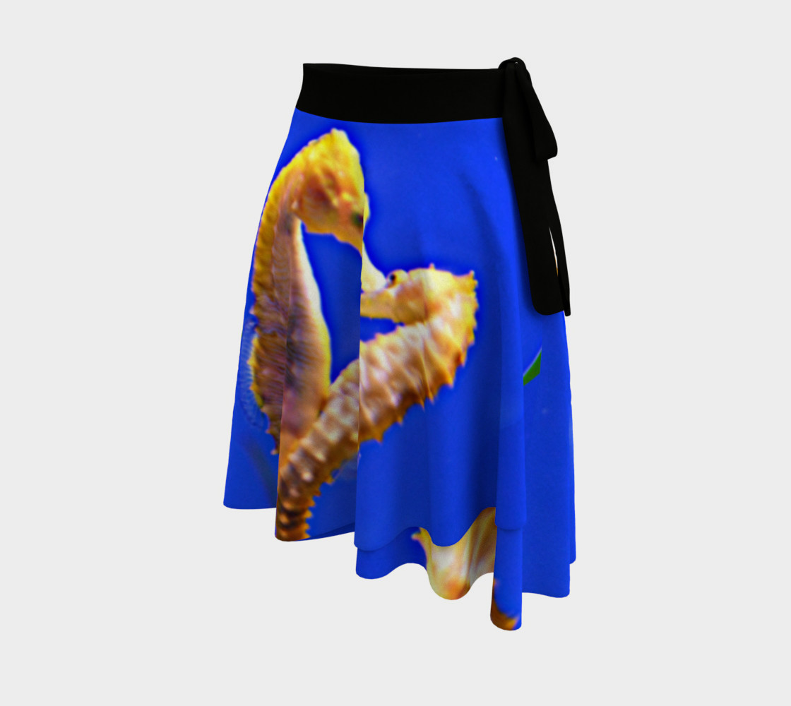 Dancing Sea Horses Wrap Skirt preview #2