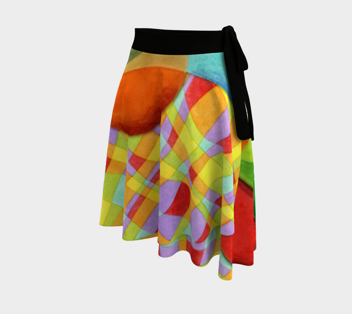 Groovy Rainbow Geometric Circle Skirt preview #2