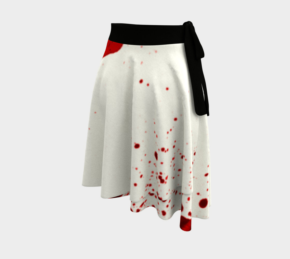 Blood Splatter 1 Wrap Skirt thumbnail #3