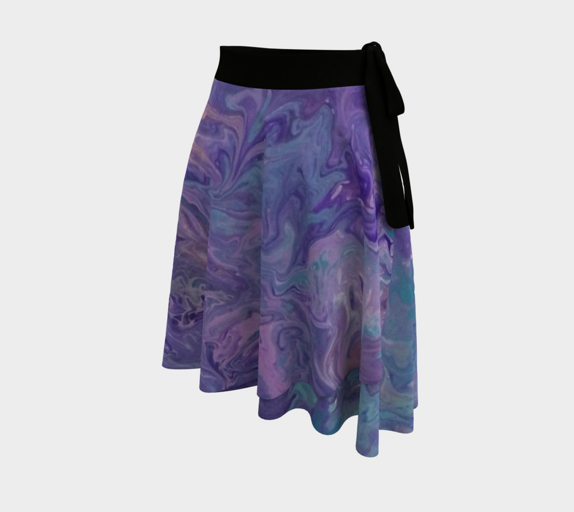 Lilac Ocean Wrap Skirt Miniature #3