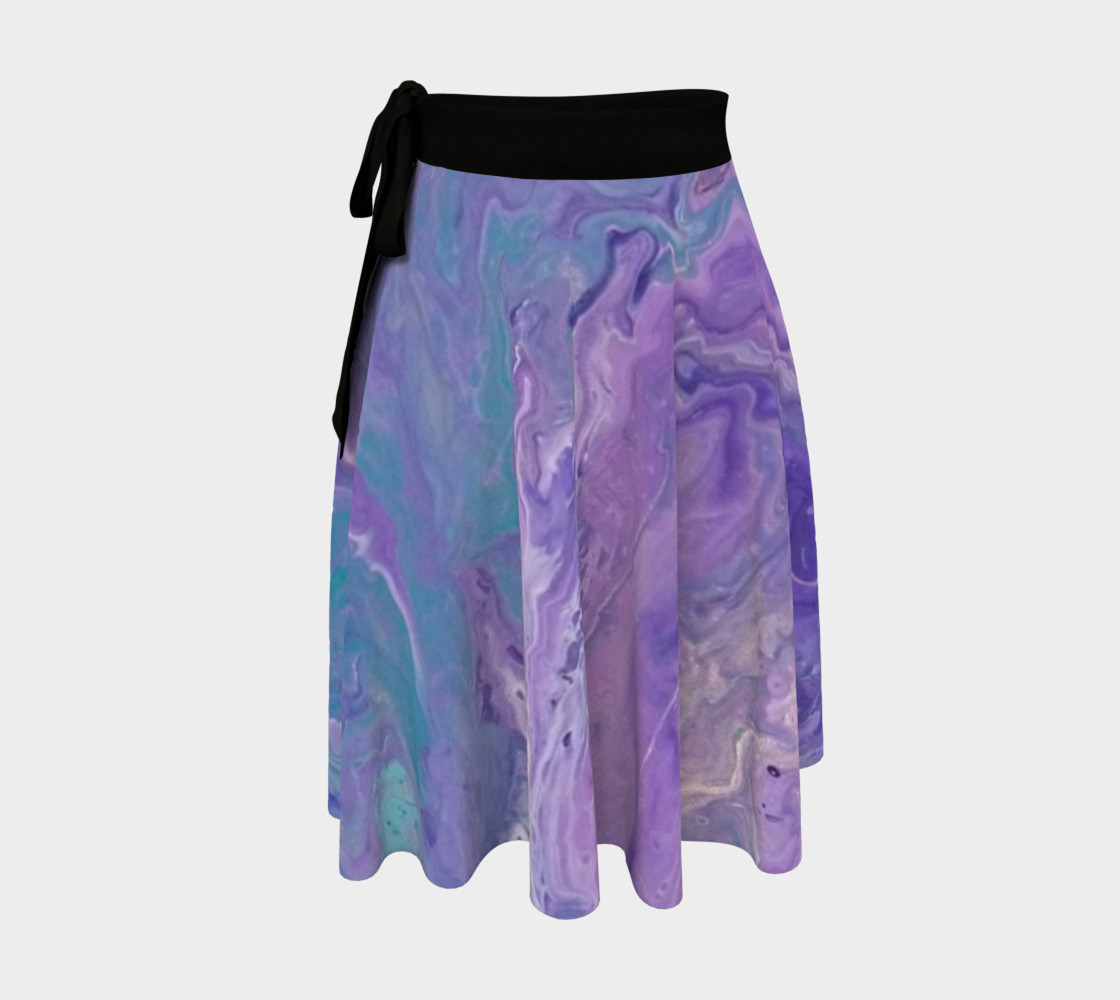 Lilac Ocean Wrap Skirt Miniature #2