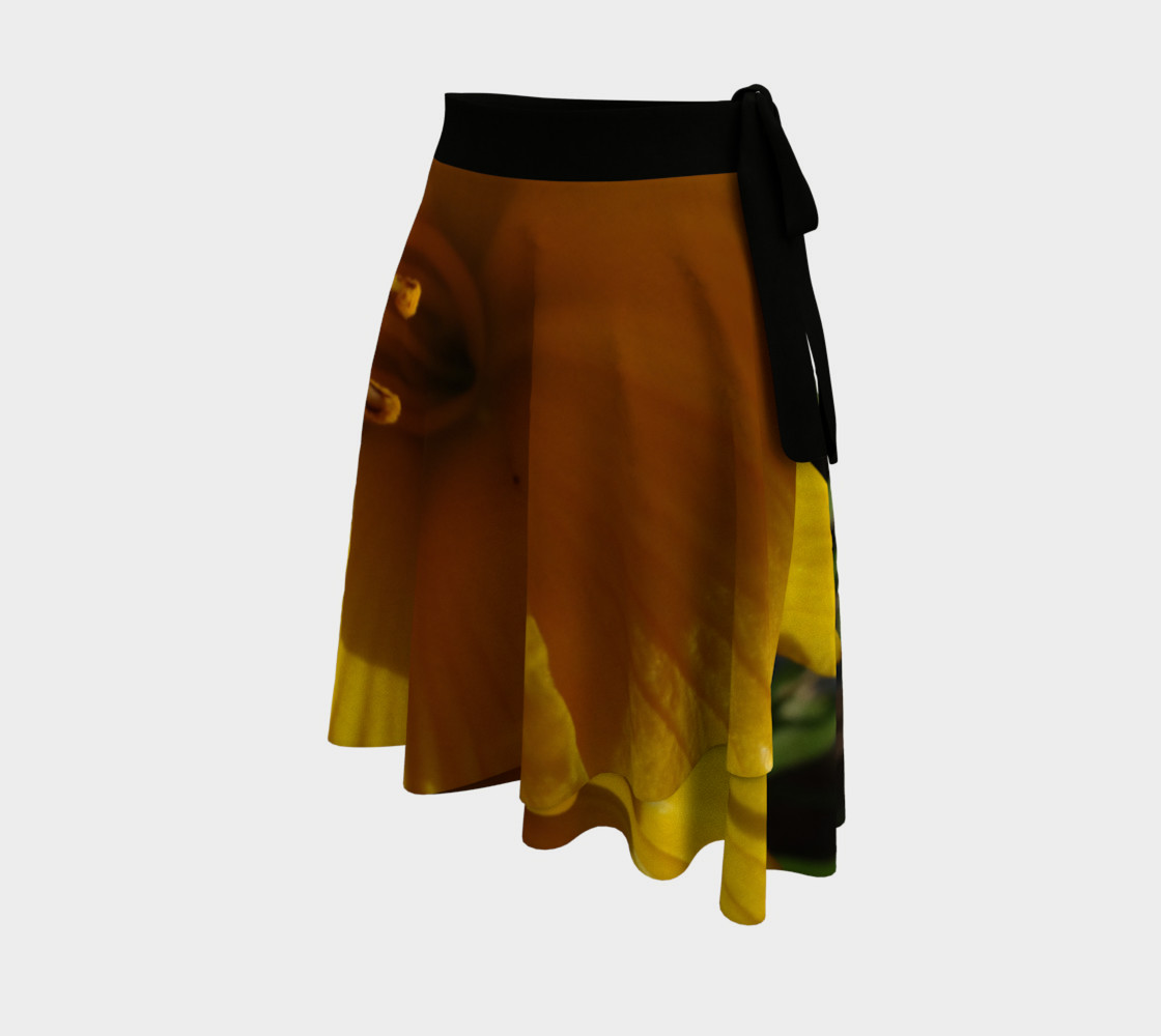 Yellow Flower Wrap Skirt preview #2