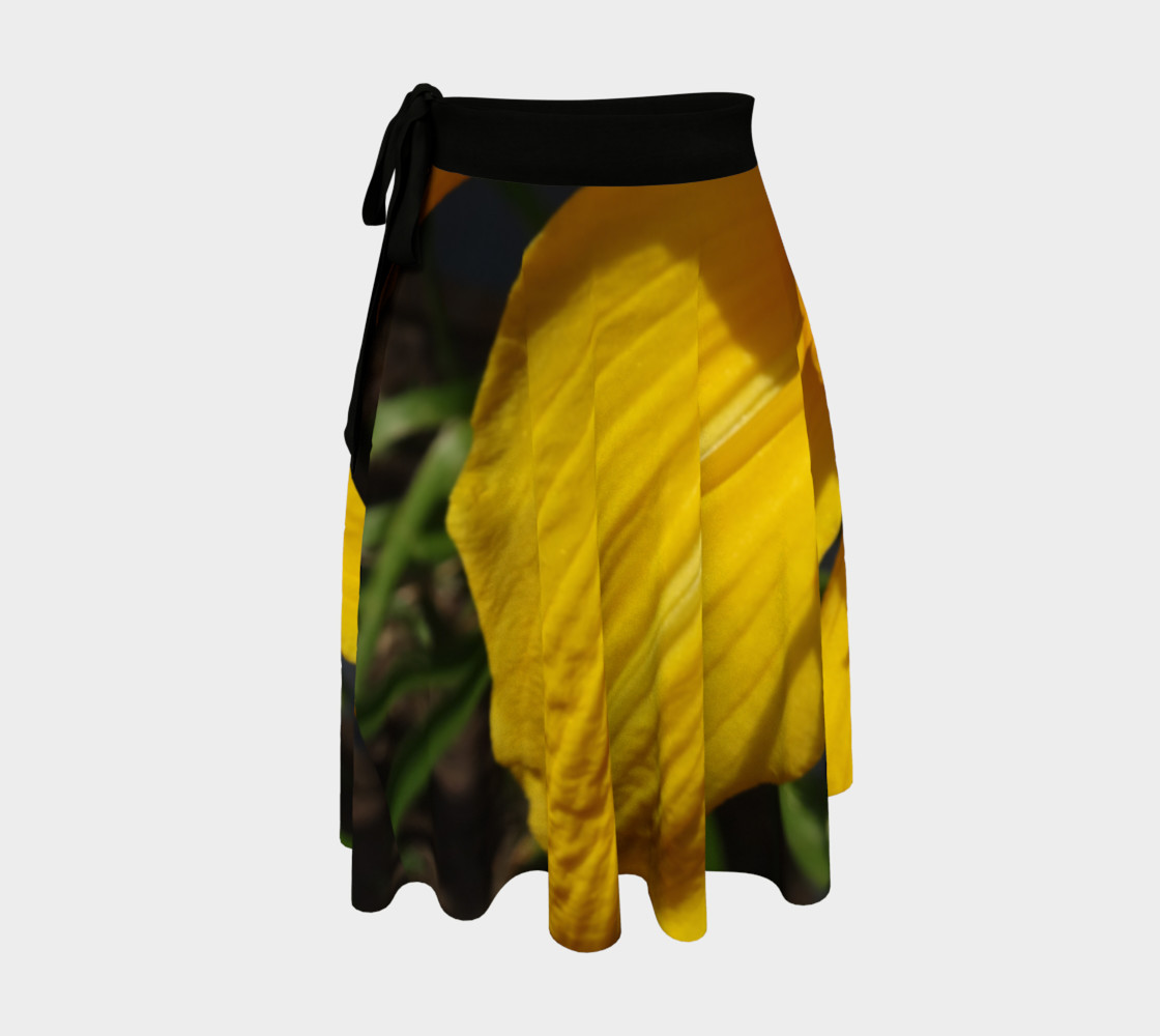 Yellow Flower Wrap Skirt thumbnail #2