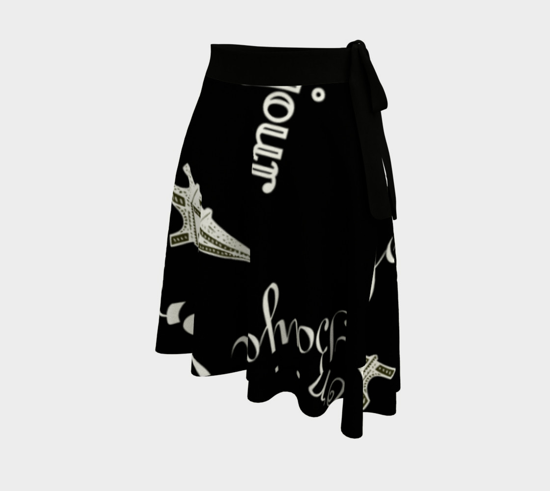 White Bonjour Wrap Skirt preview #2