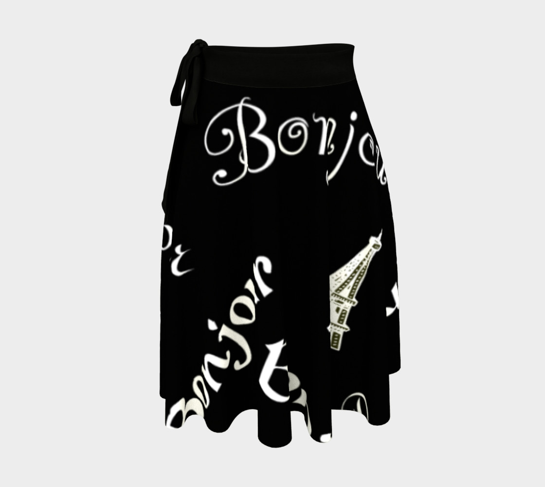 White Bonjour Wrap Skirt preview #1