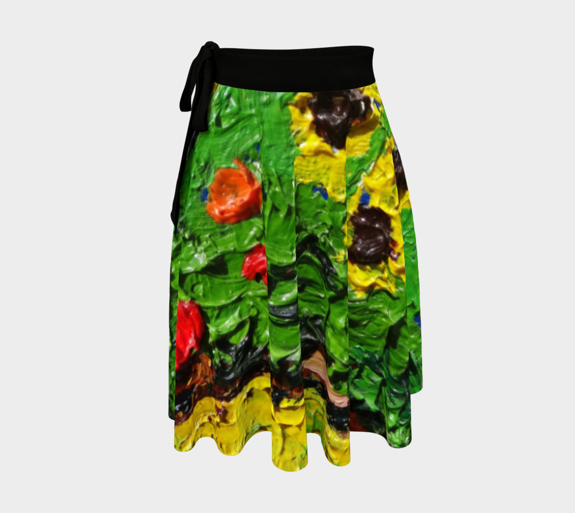 Old Flowers Wrap Skirt preview #1