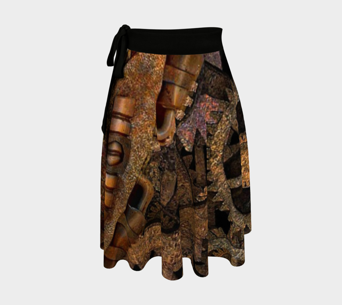 Steampunk Gears Wrap Skirt preview #1