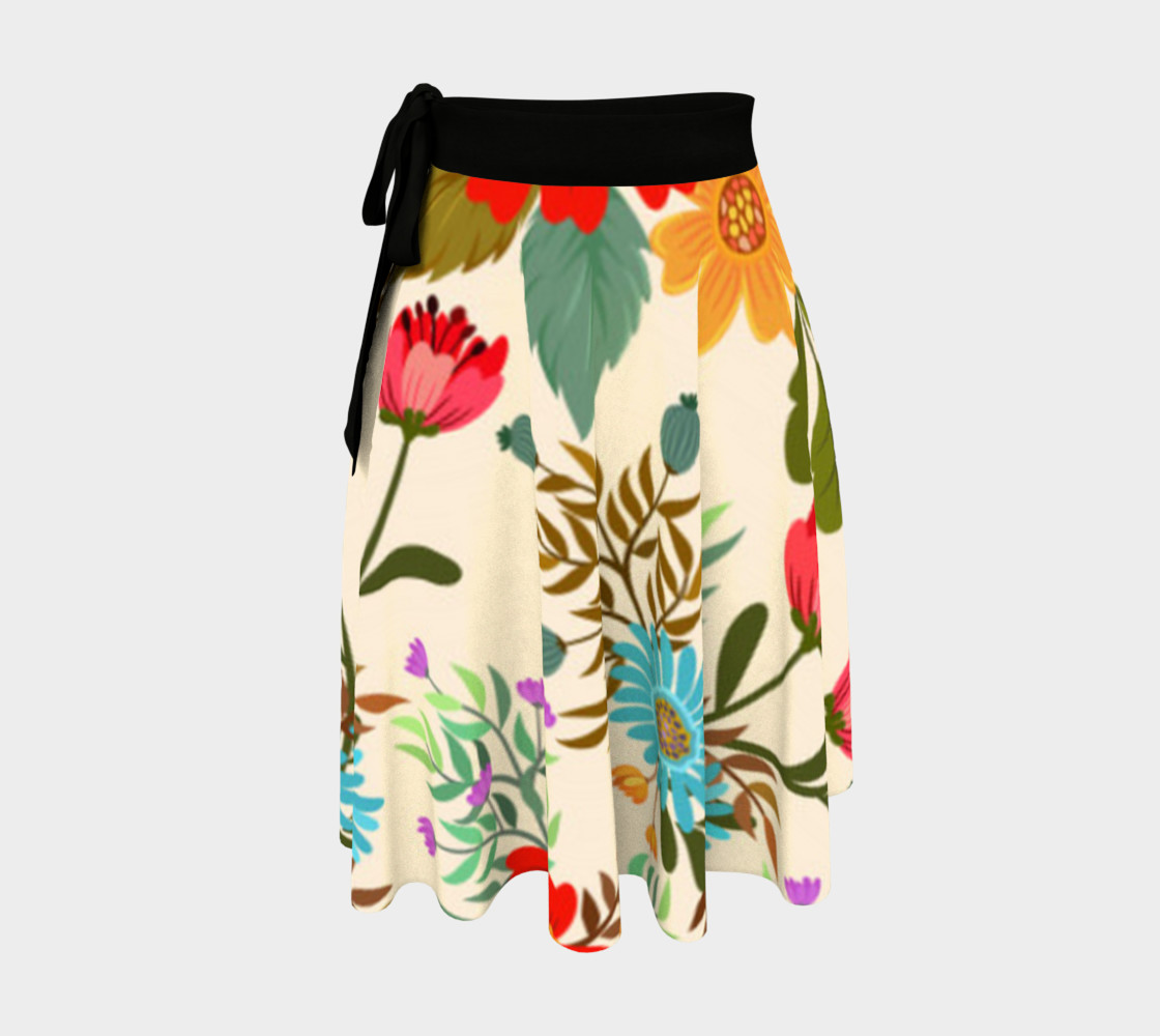Gorgeous Colorful Floral Skirt preview #1
