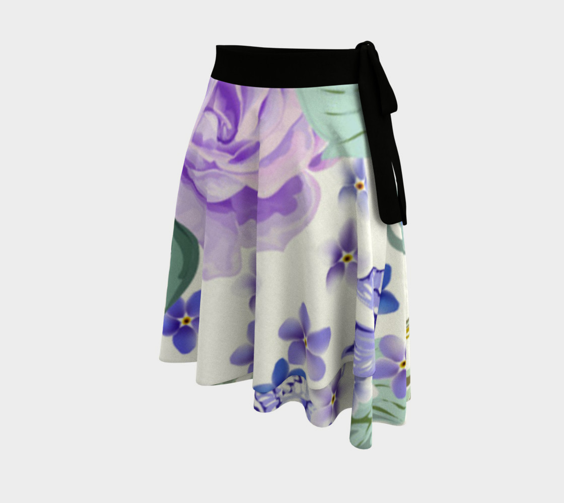Aperçu de Lovely Lavender Floral Skirt #2