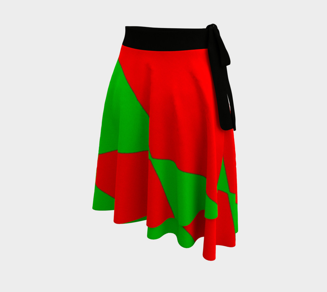 Christmas Harlequin Diamond Wrap Skirt preview #2