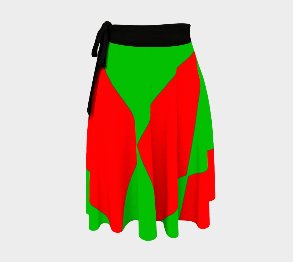 Christmas Harlequin Diamond Wrap Skirt preview #1