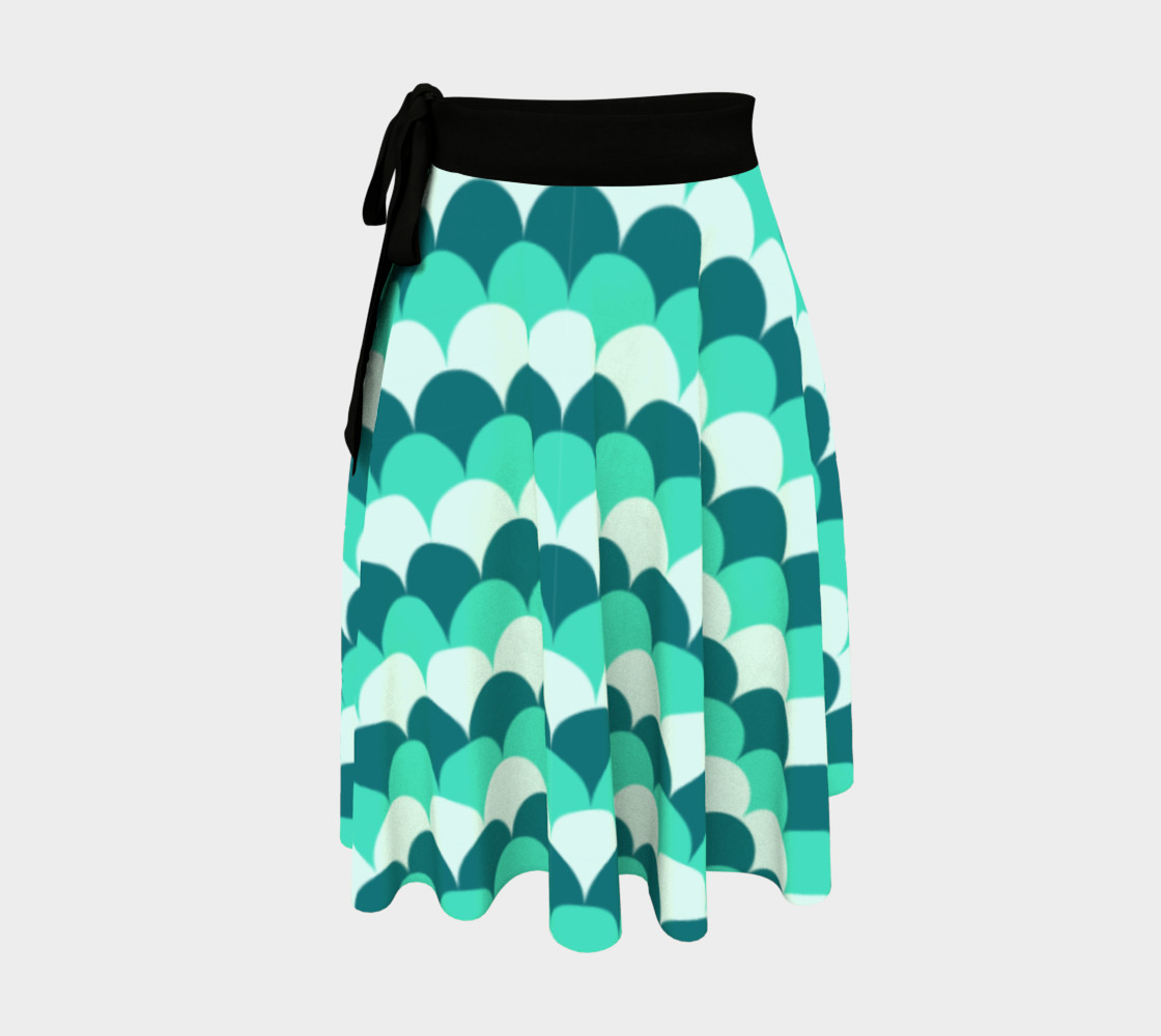 Aperçu 3D de Mermaid Scales Wrap Skirt