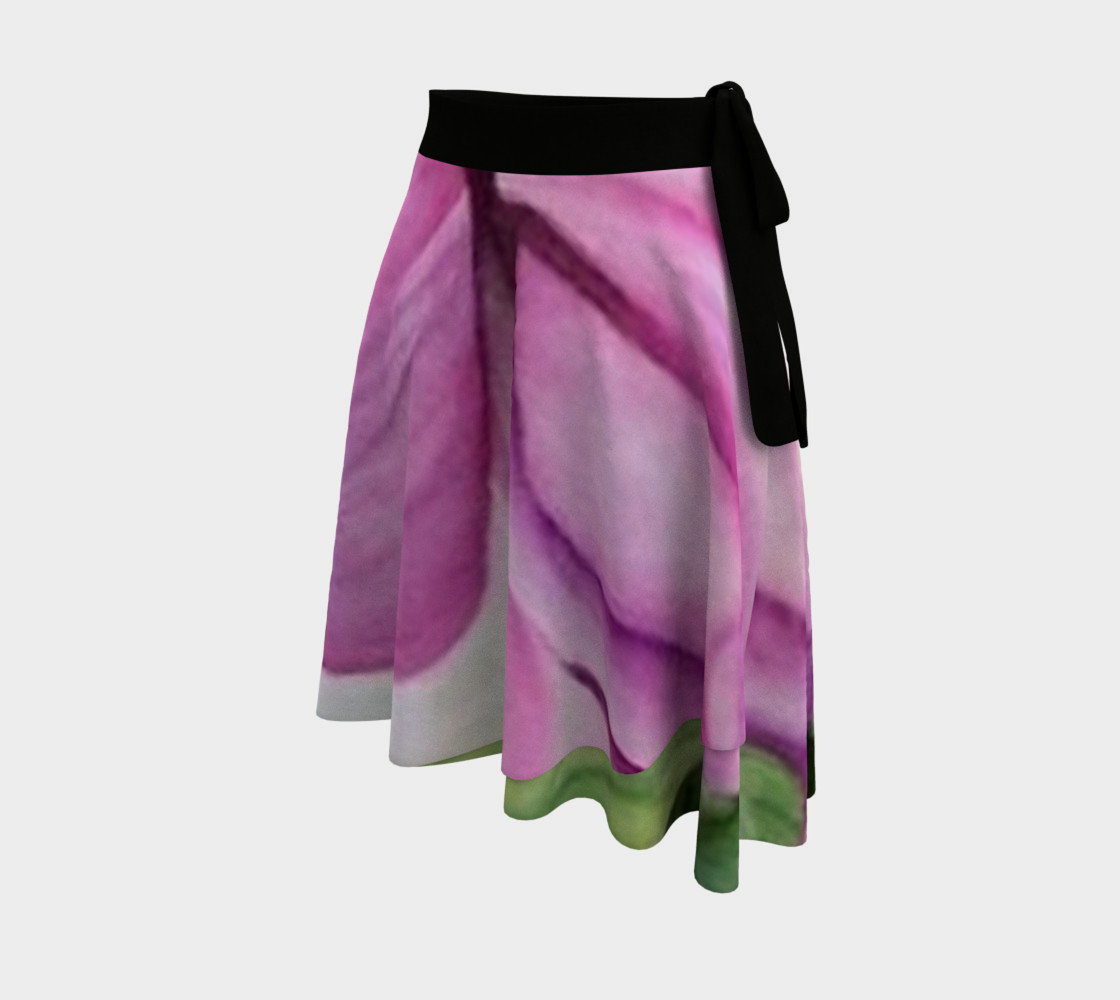 Pink Tropical Orchid Wrap Skirt preview #2