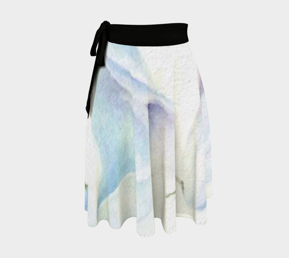 White Calla Lilies Wrap Skirt preview #1