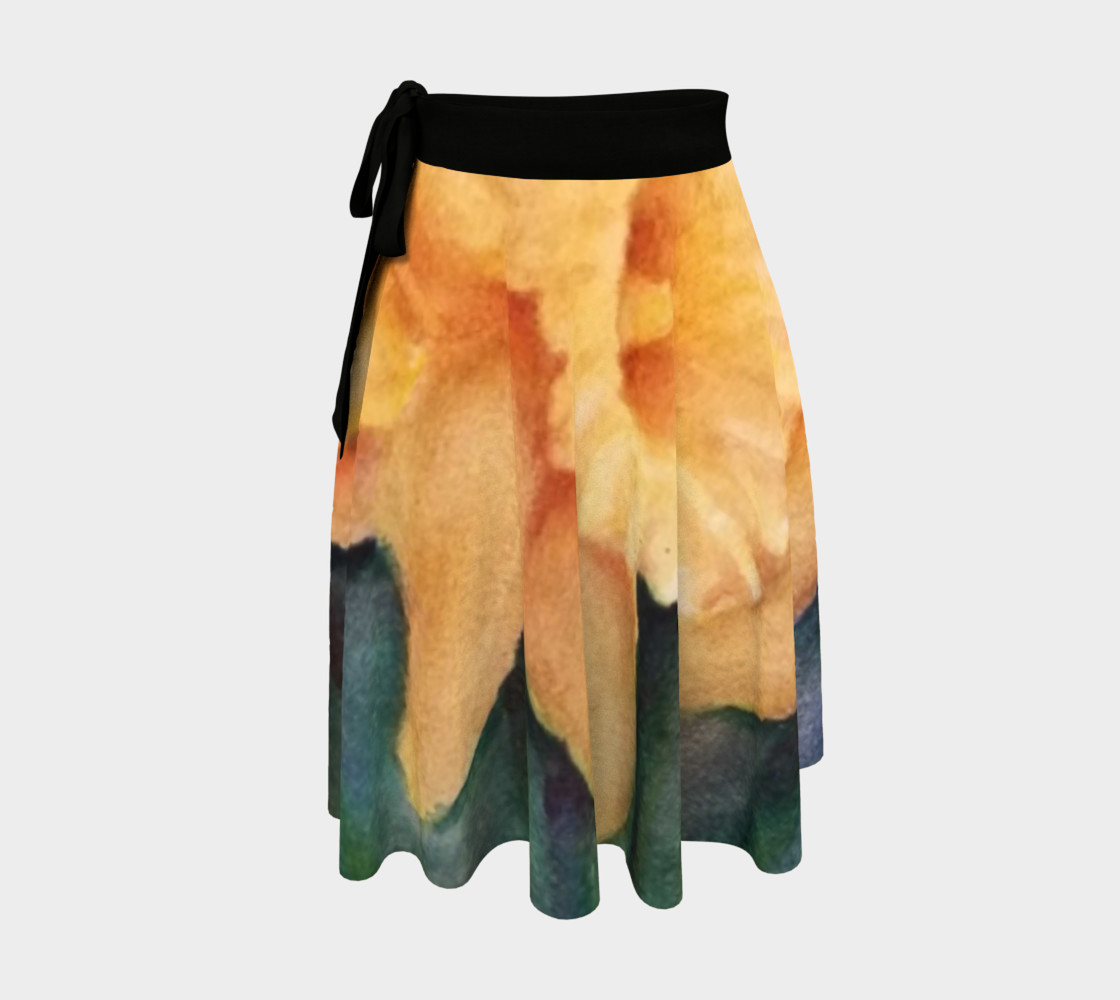 Yellow Daffodils Wrap Skirt preview #1