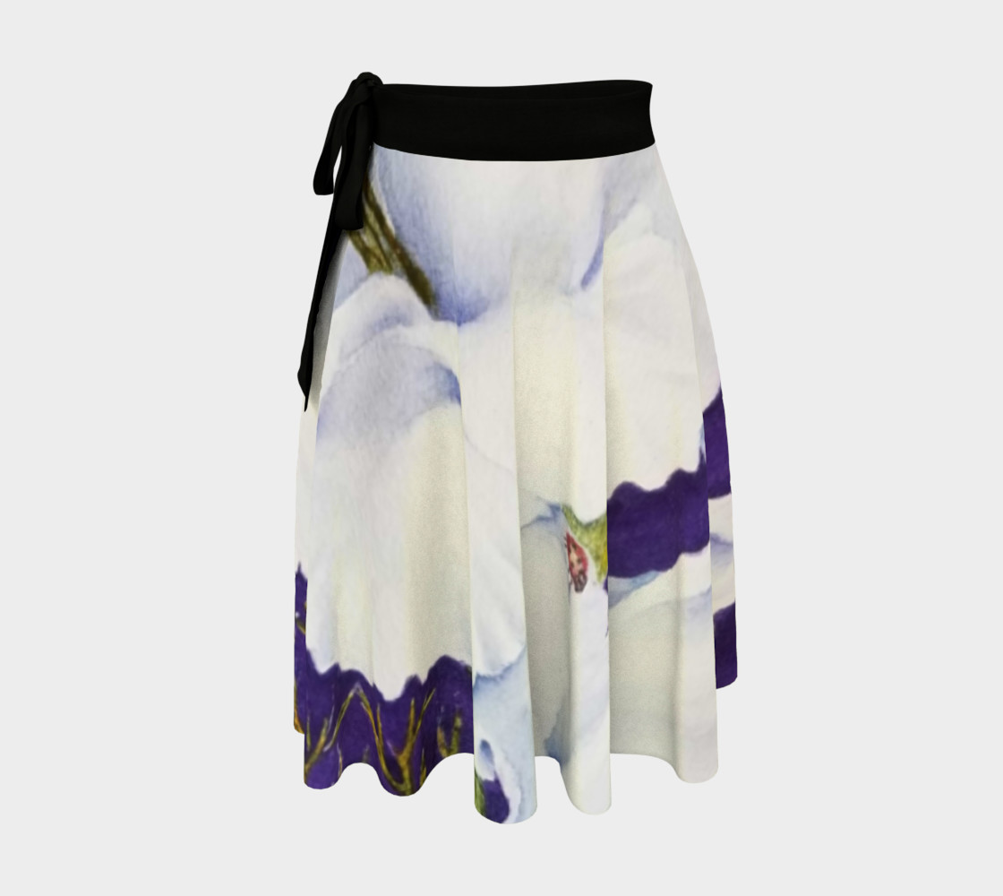 White Gladiolas Lady Bug Wrap Skirt preview #1