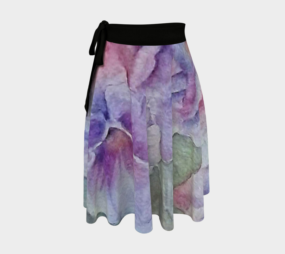 Colorful Pansy Party Wrap Skirt preview #1
