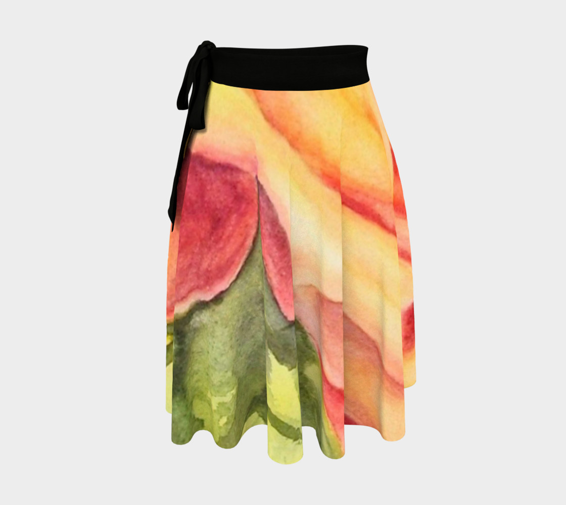Yellow Rose Wrap Skirt preview #1