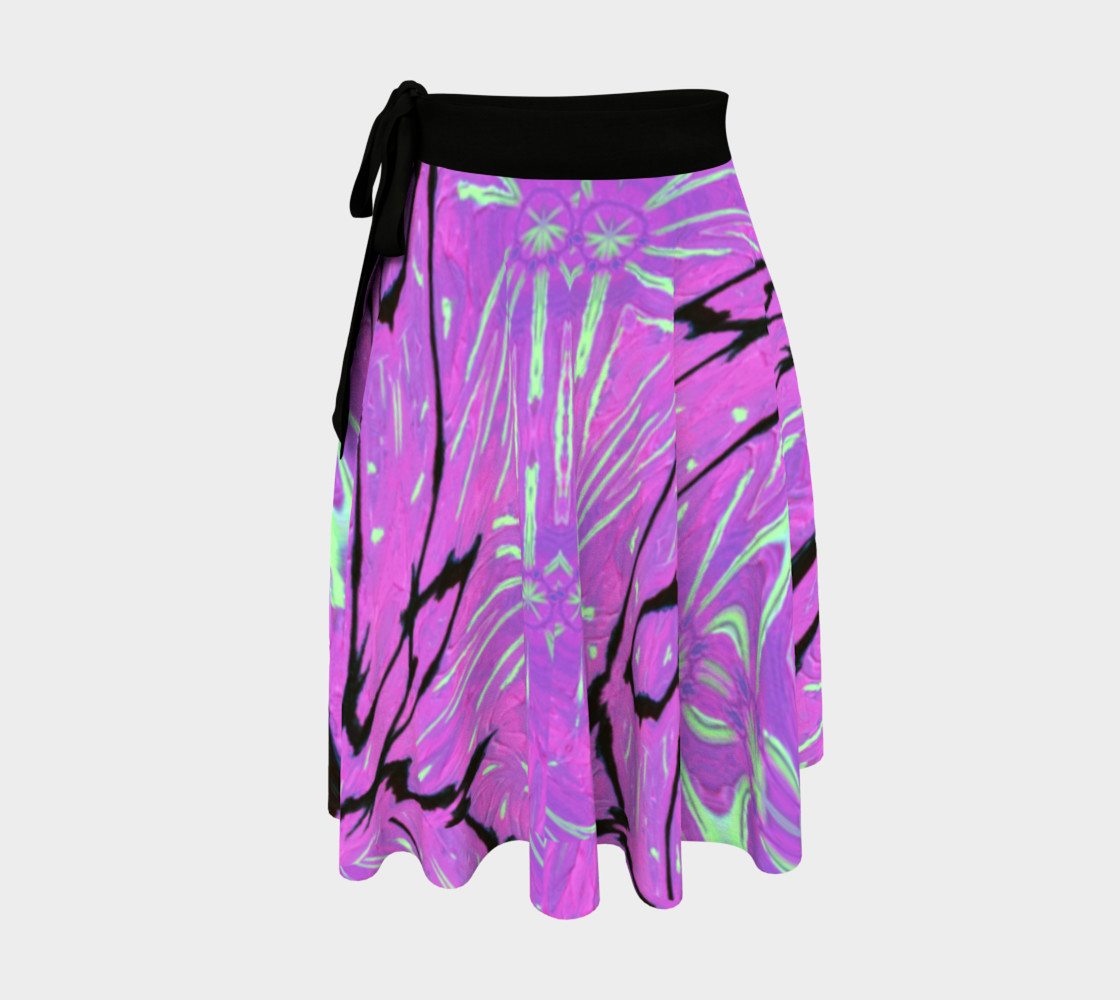 Crane of Paradise Graffiti Wrap Skirt preview #1