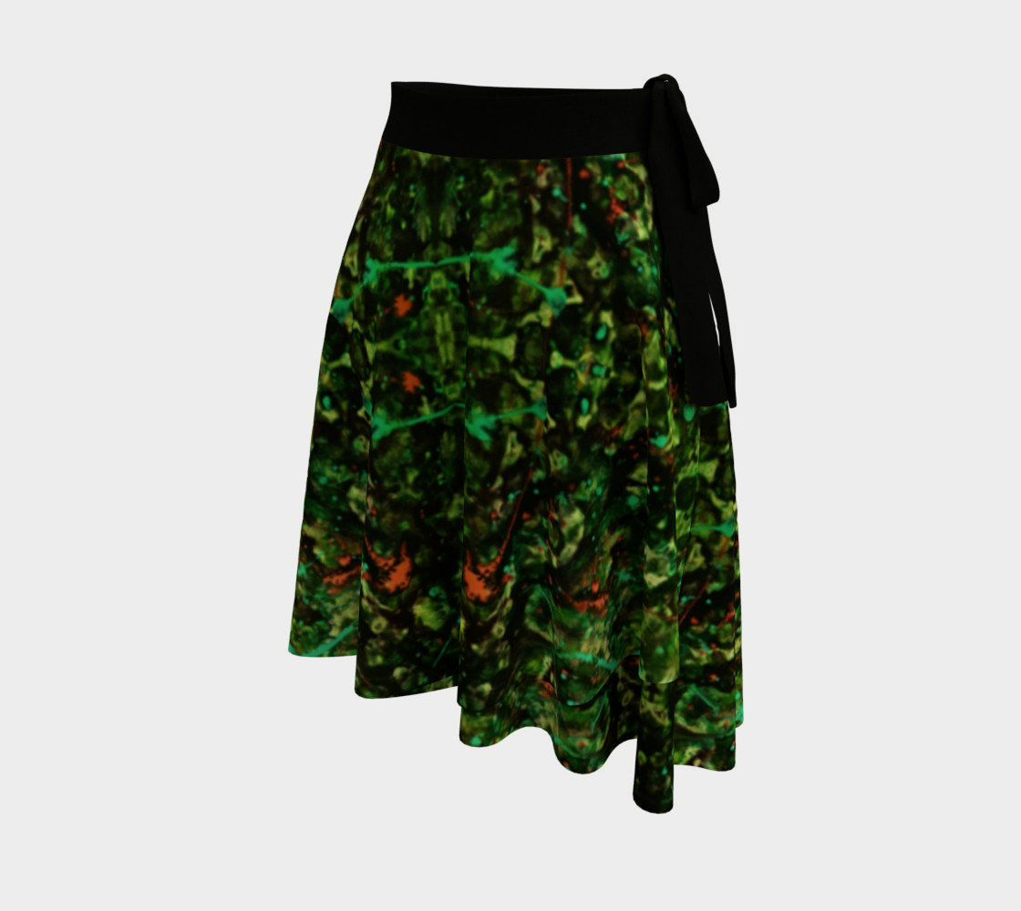 Jungle Velvet Wrap Skirt preview #2