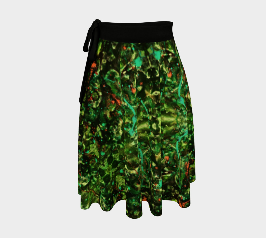 Jungle Velvet Wrap Skirt preview #1