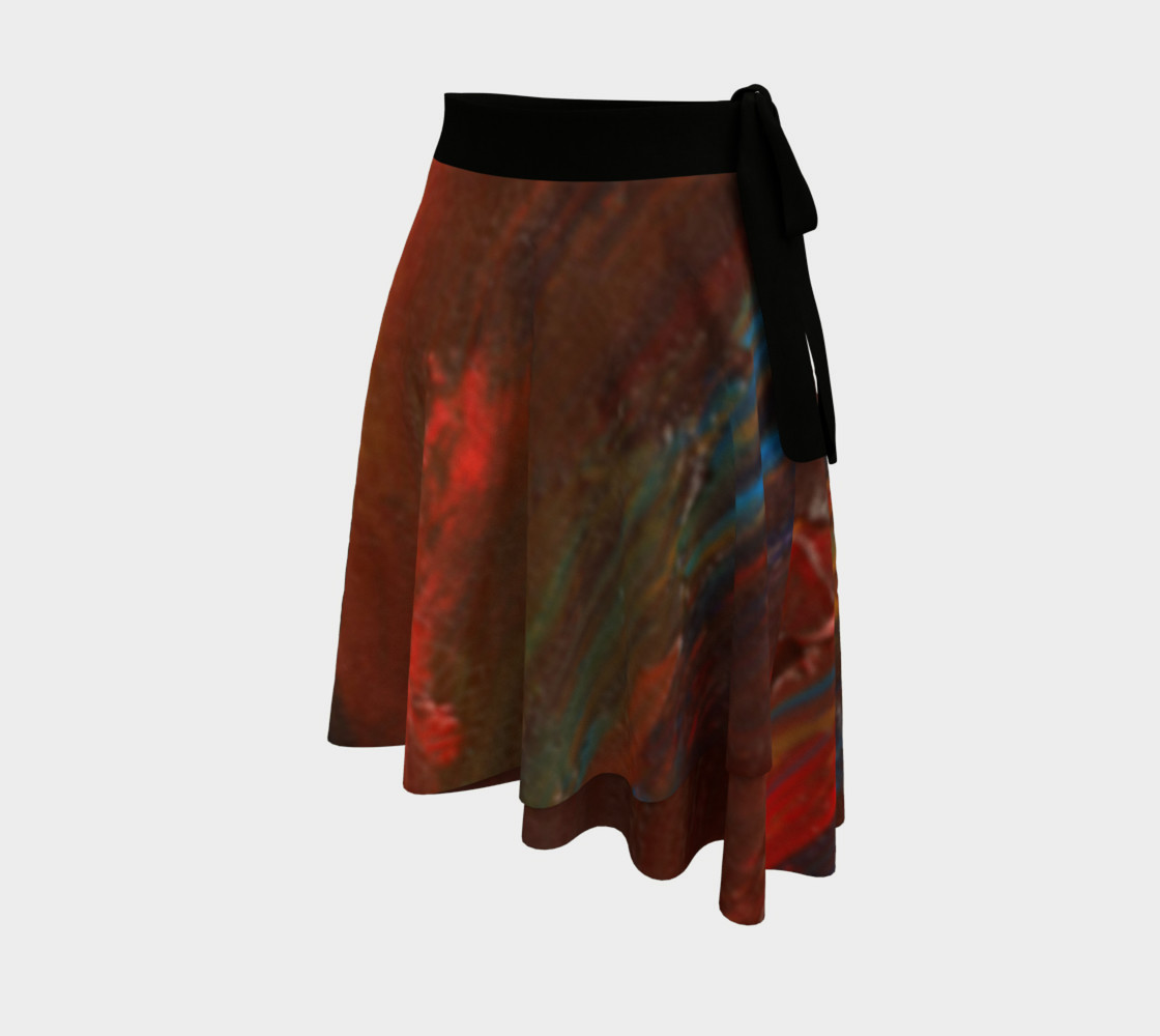 Crimson Ocean Wrap Skirt preview #2
