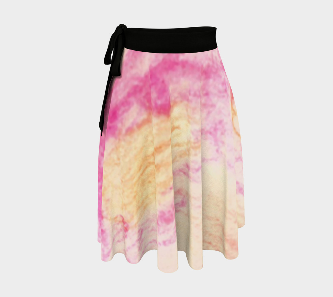 Pink Flowerets Wrap Skirt preview #1