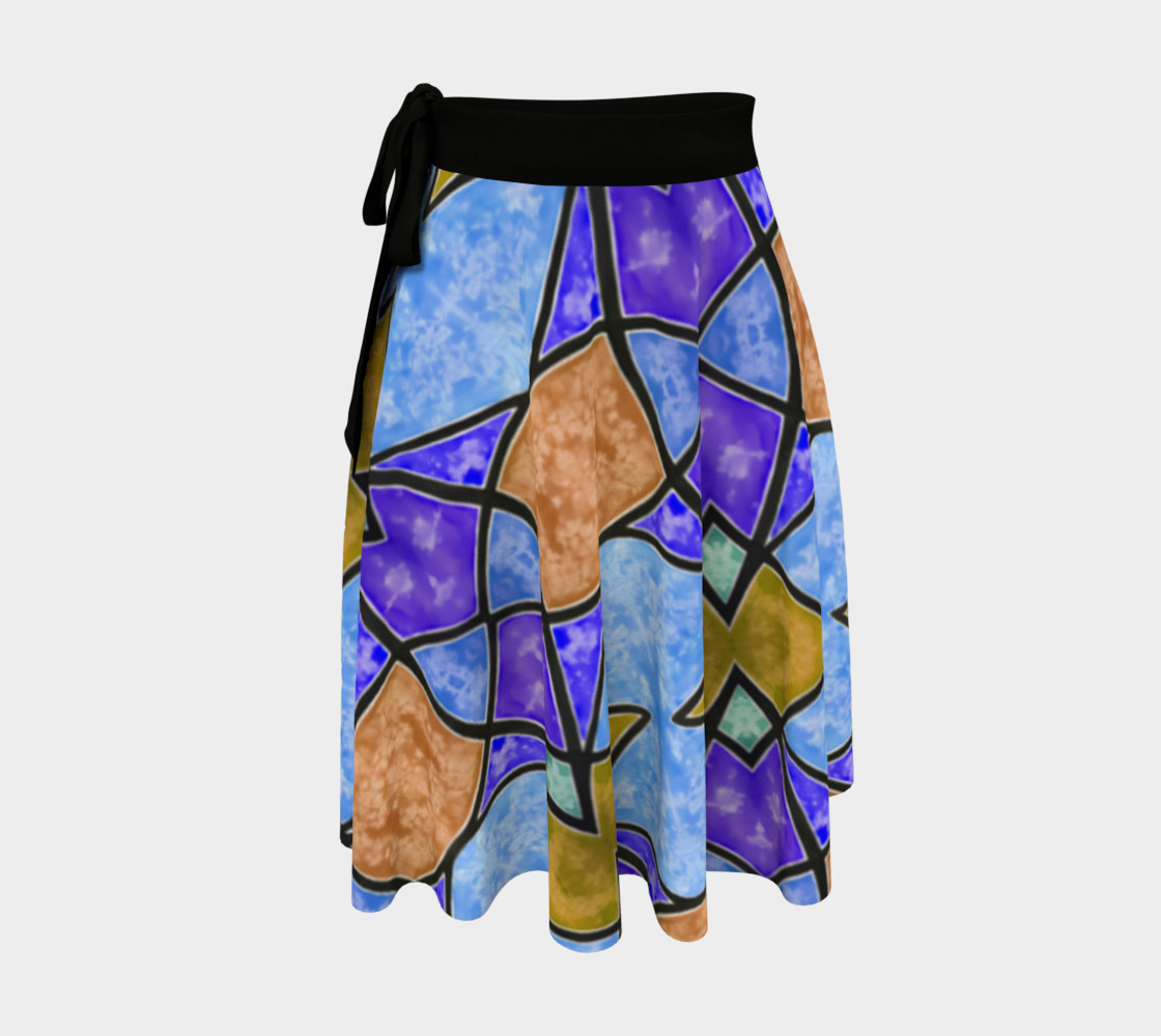 Harlequin Wrap Skirt 3D preview