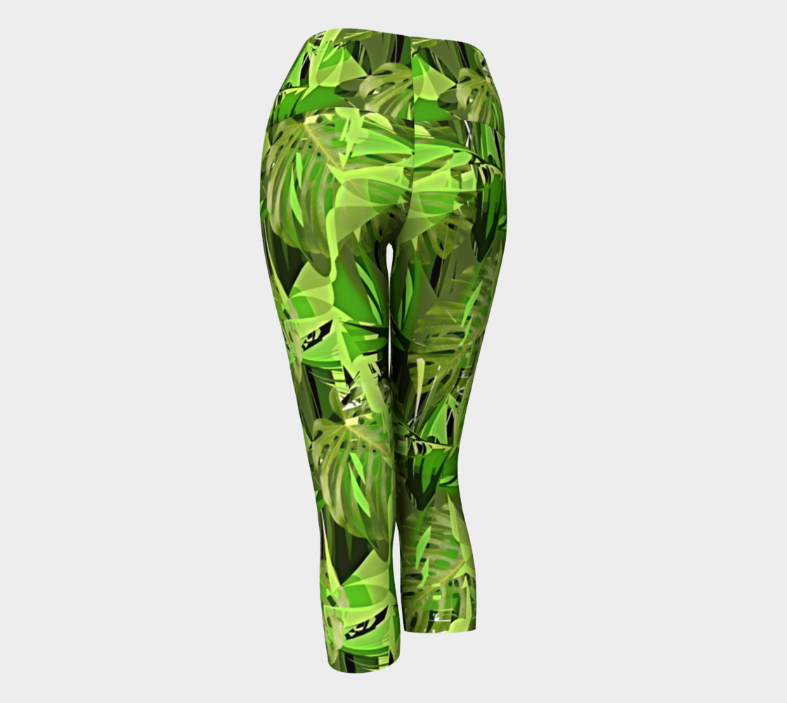 Green Tropical Leaves preview #3