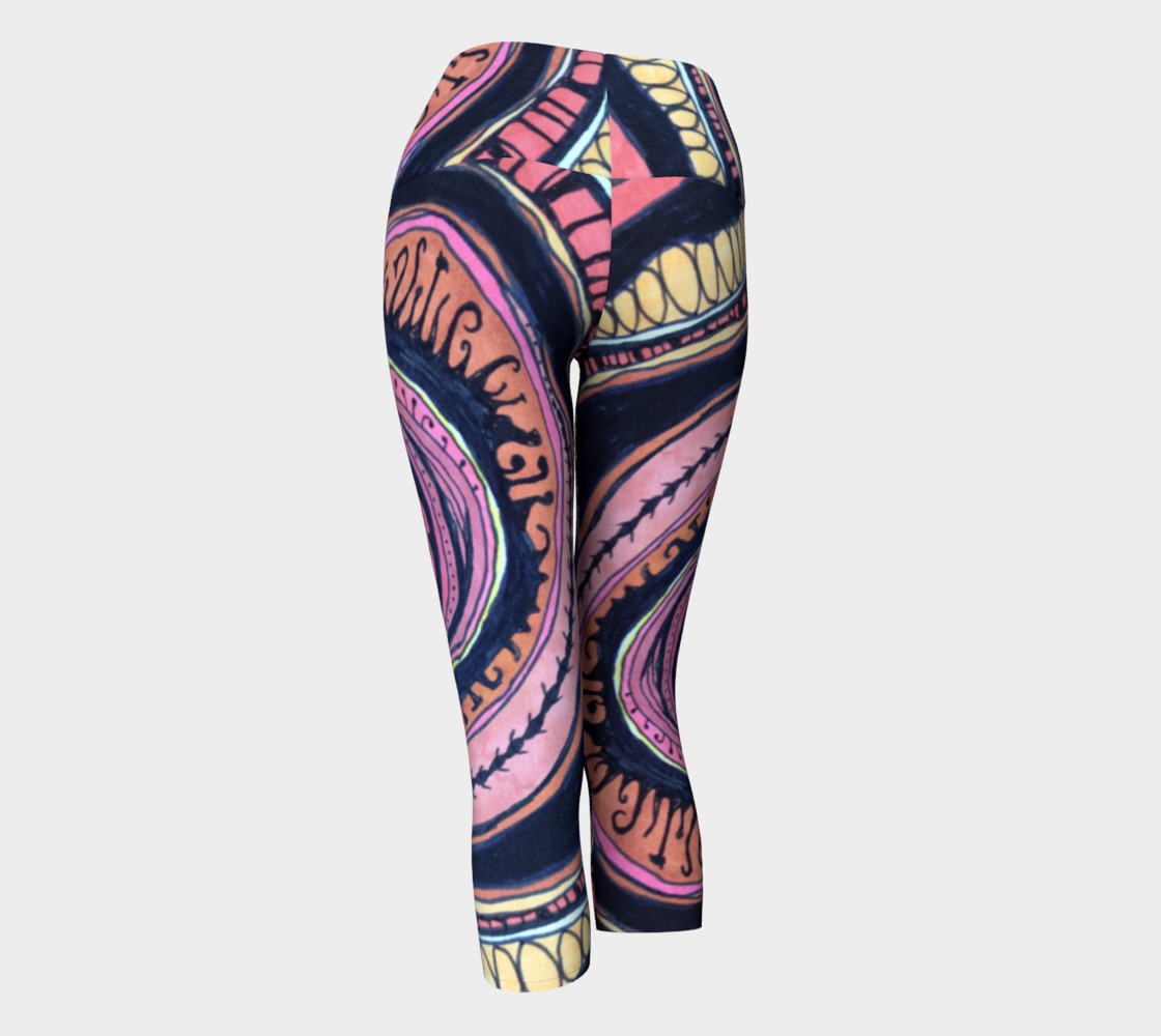 Pink Wave Yoga Capri preview #3