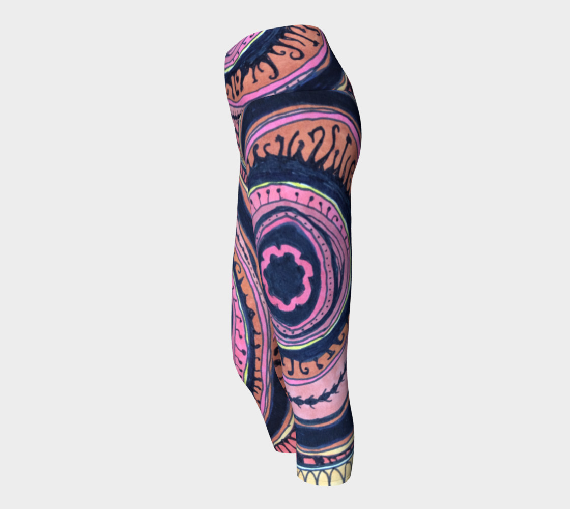 Pink Wave Yoga Capri preview #2
