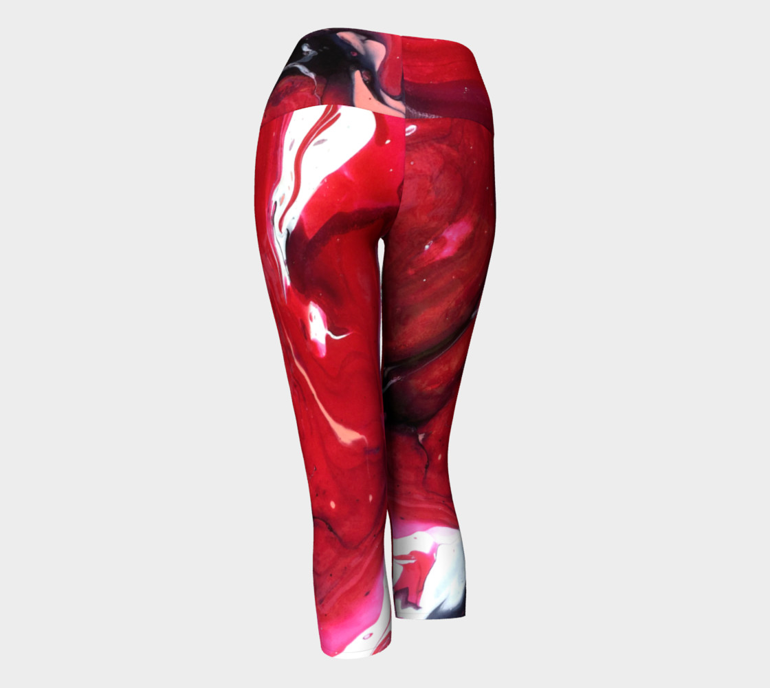 Red Wave Yoga Capri preview #3