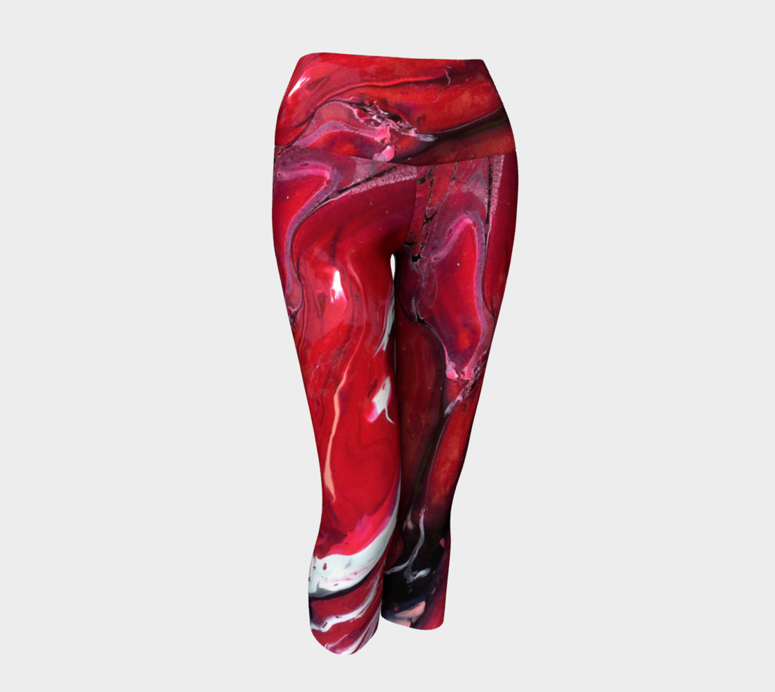 Red Wave Yoga Capri preview #1
