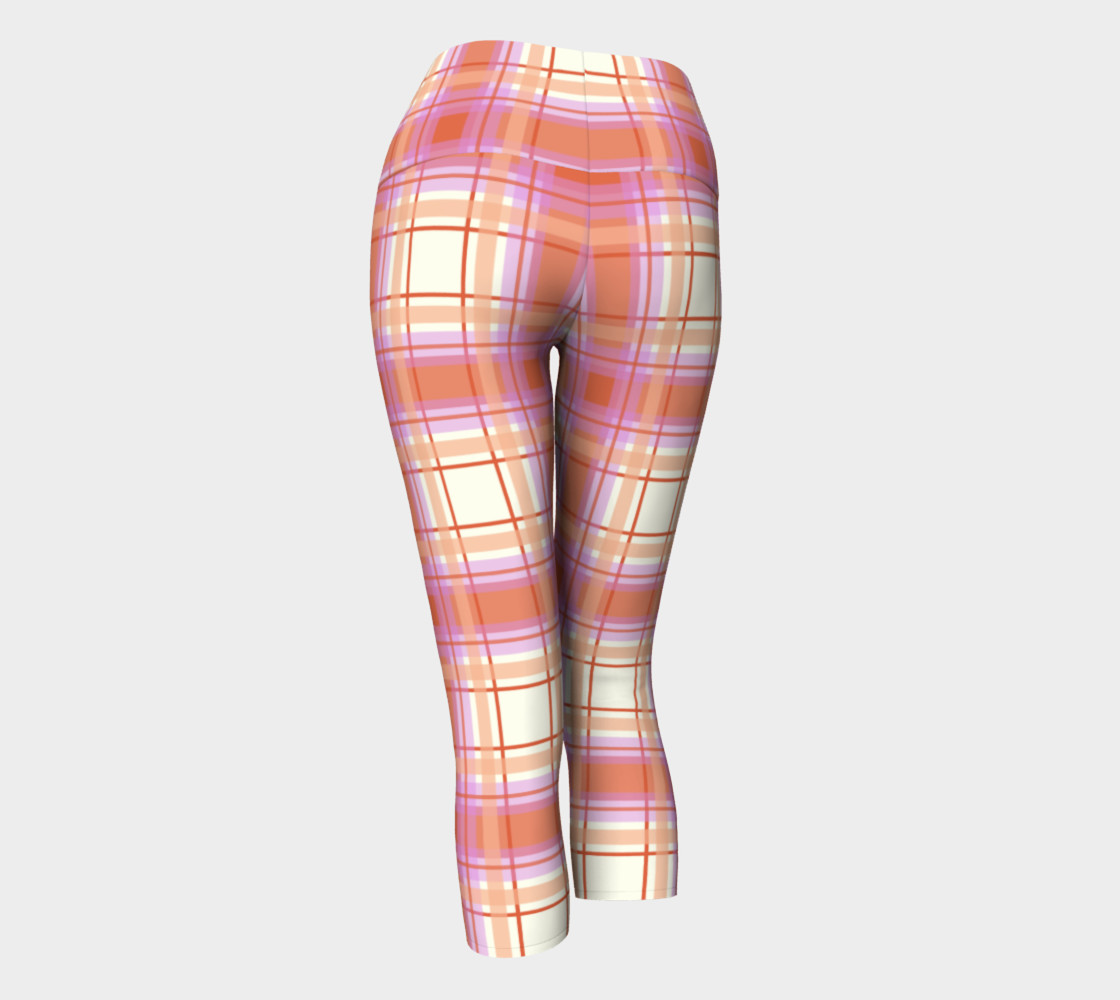 Plaid in Peach, Yellow and Pink preview #3