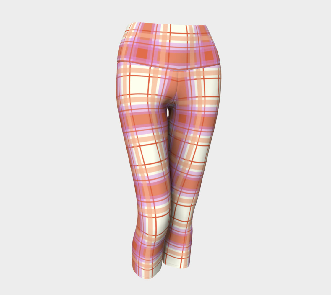 Plaid in Peach, Yellow and Pink preview #1