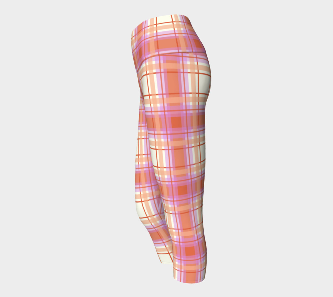 Plaid in Peach, Yellow and Pink preview #2