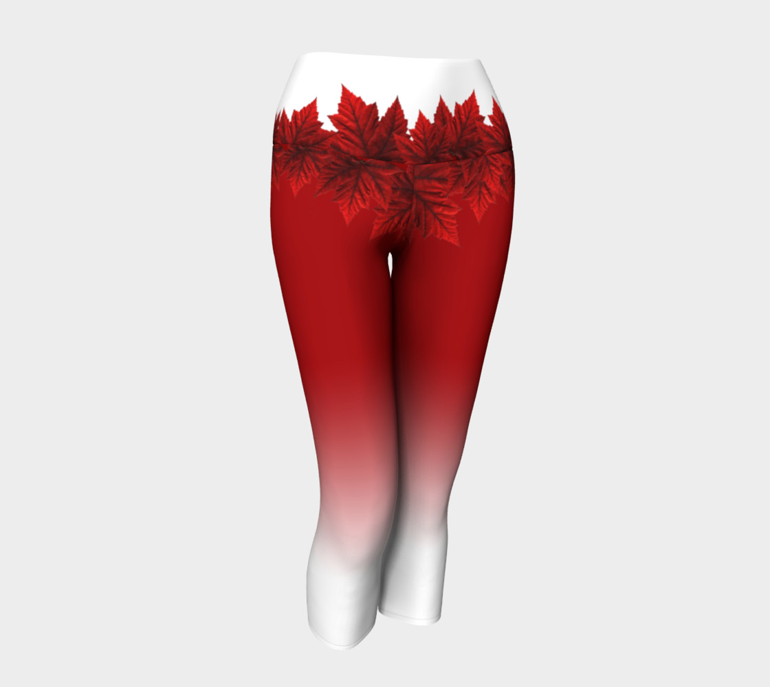 Aperçu 3D de Autumn Snow Yoga Pants Canada Souvenir Pants