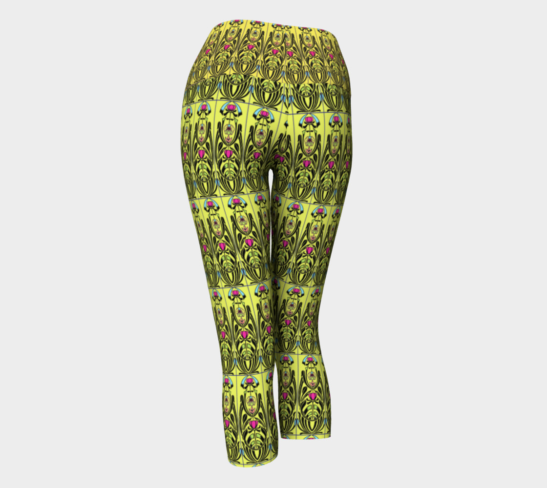 Yellow Nouveau Yoga Capris preview #3