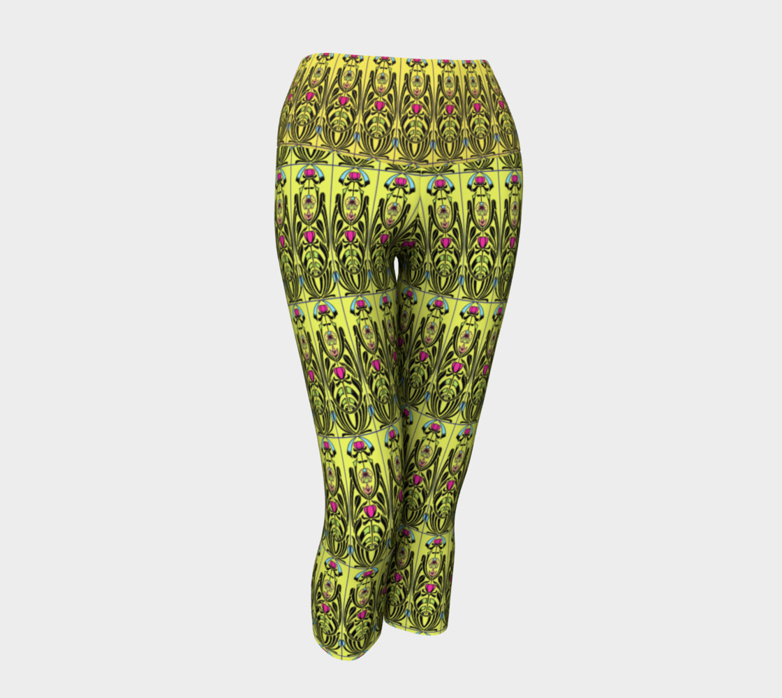 Yellow Nouveau Yoga Capris preview #1