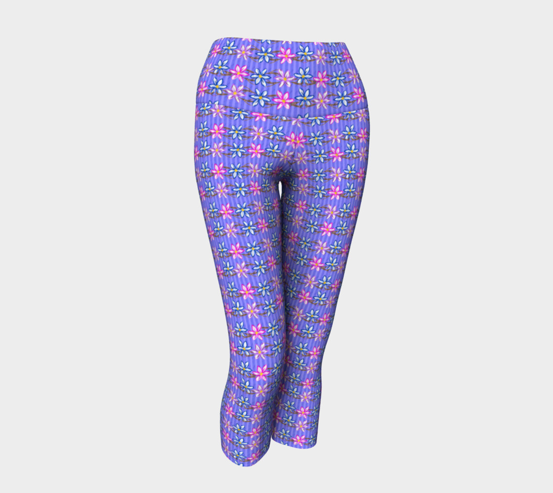 Violet Stripes with Flowers preview #1