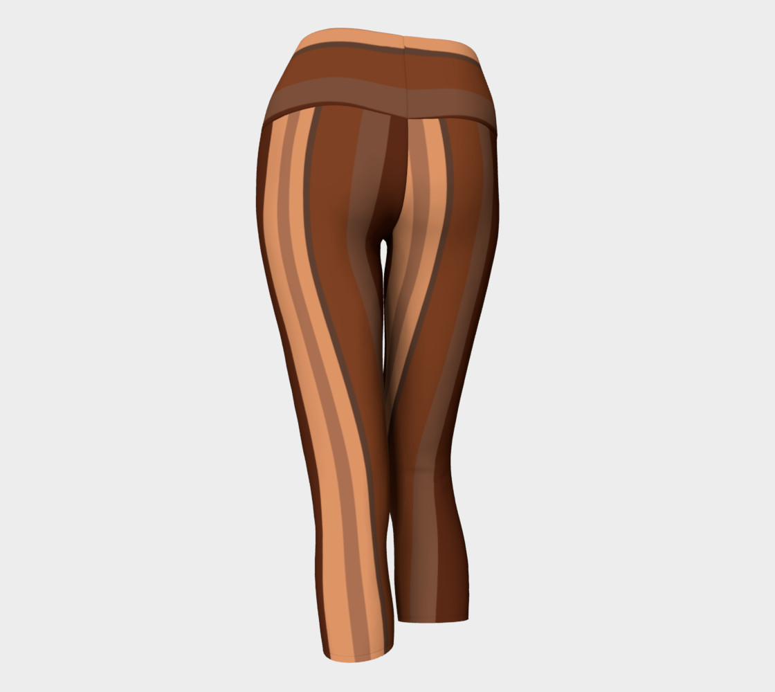 Brown Chocolate Caramel Stripes preview #3