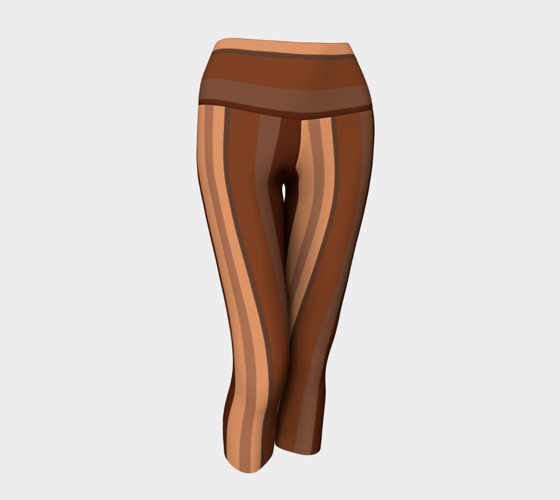 Brown Chocolate Caramel Stripes preview #1