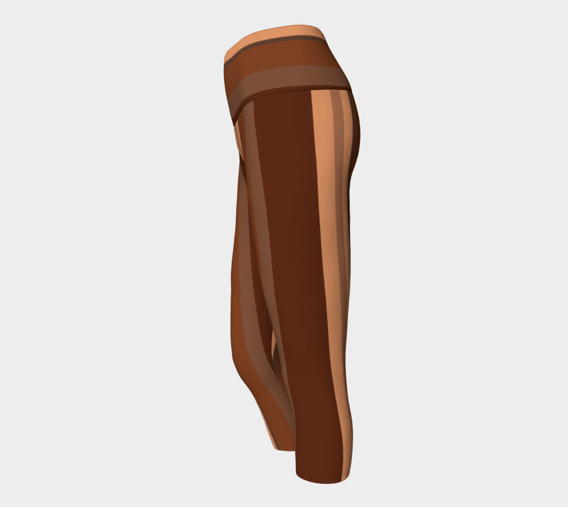 Brown Chocolate Caramel Stripes preview #2