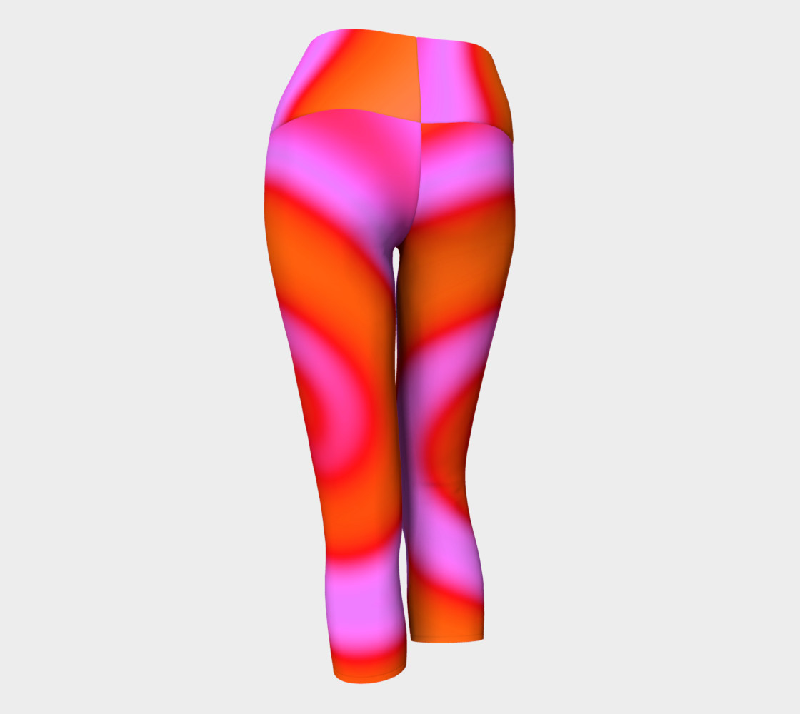 Bright Colorful Orange Pink Swirl preview #3
