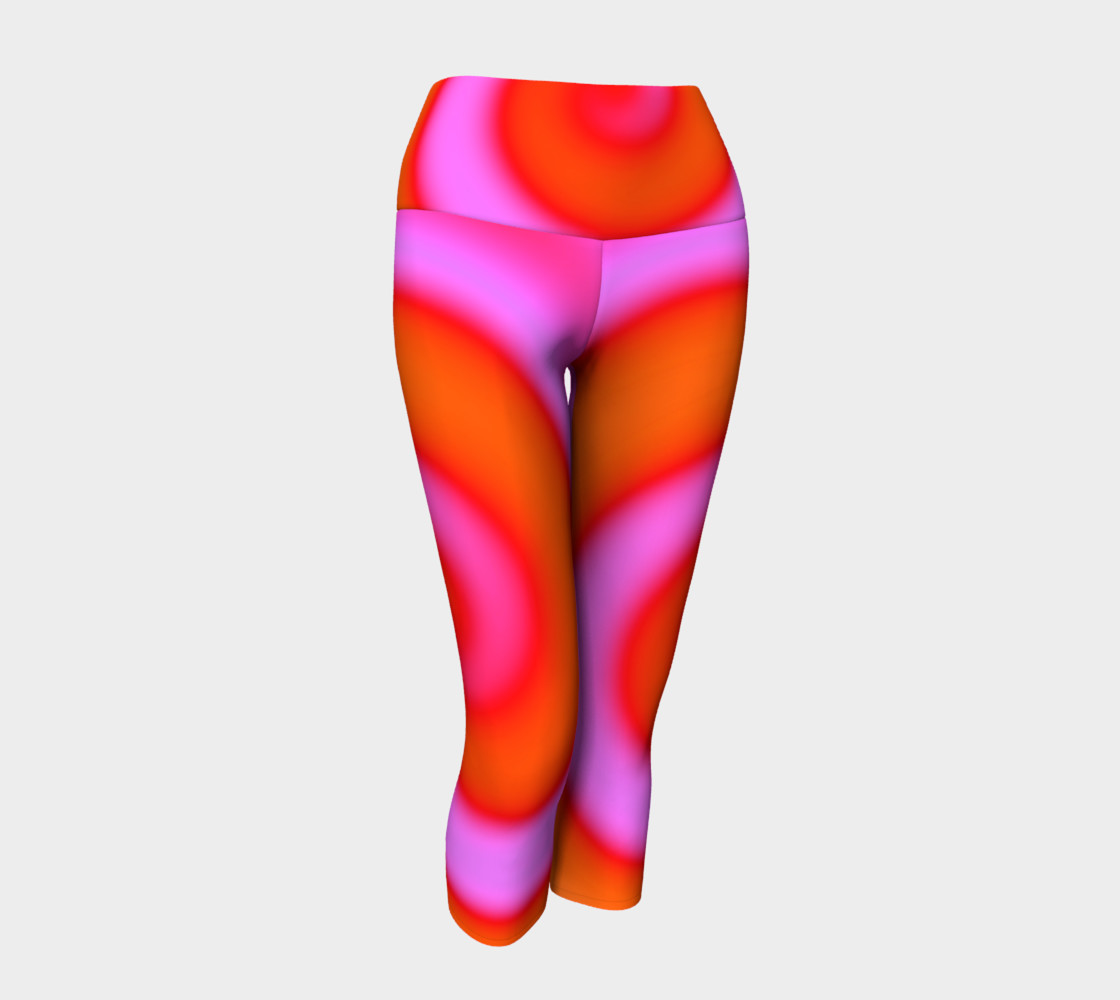 Bright Colorful Orange Pink Swirl preview #1