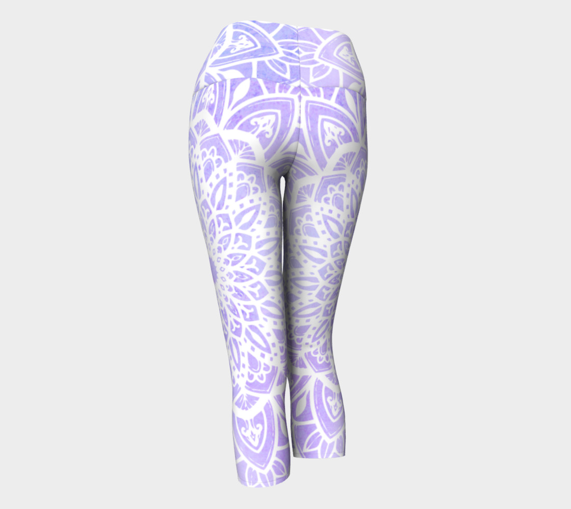 White Mandala on Pastel Purple preview #3