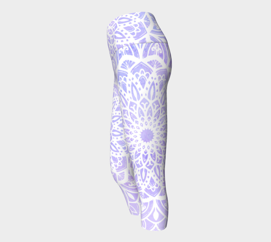 White Mandala on Pastel Purple preview #2