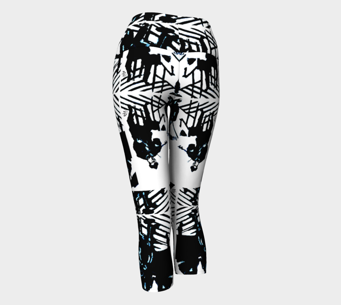 Aperçu de Chamber Jazz / Jazz Lover's Fancy Yoga Capris #3