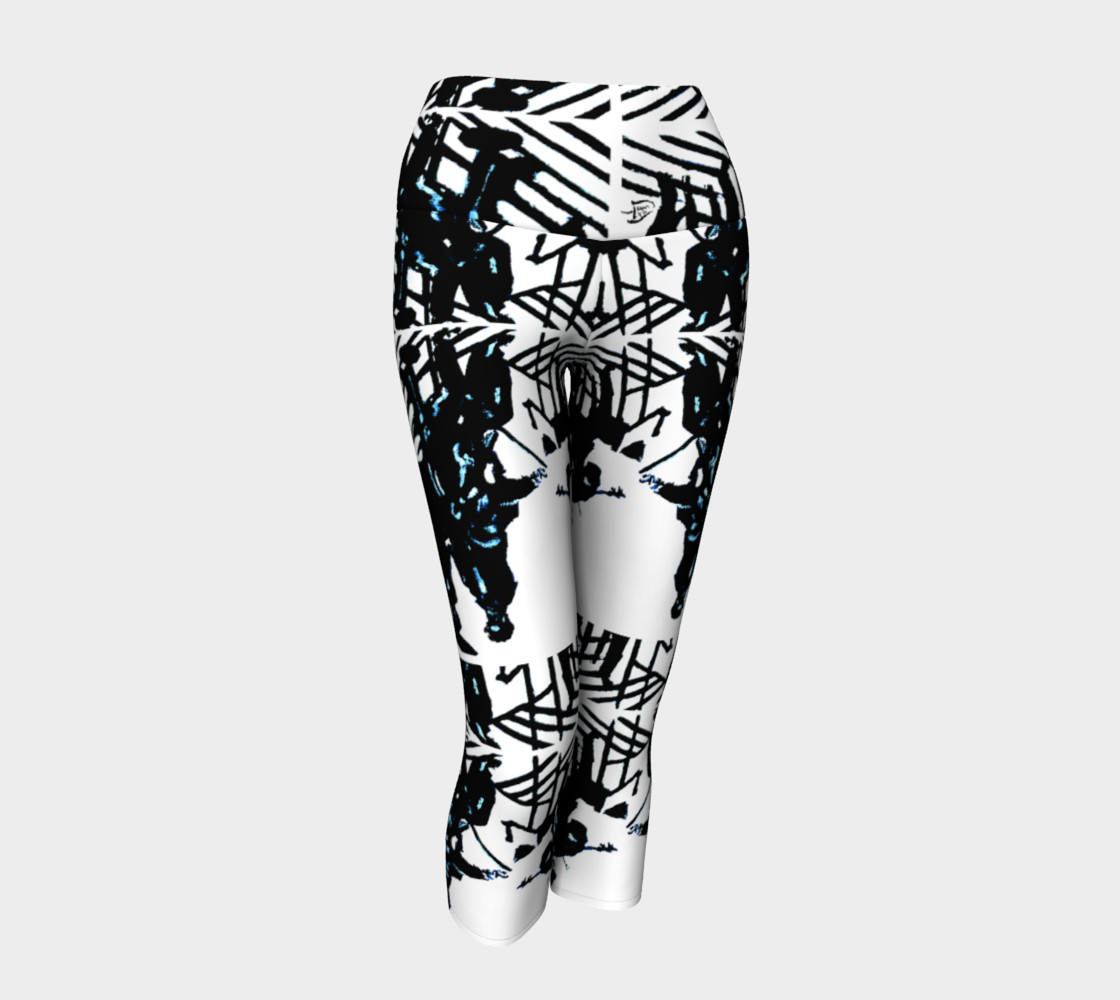 Aperçu de Chamber Jazz / Jazz Lover's Fancy Yoga Capris #1
